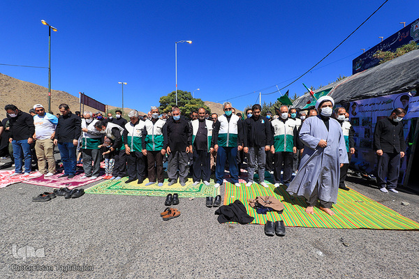 راهپیمایی جاماندگان اربعین در زنجان‎‎