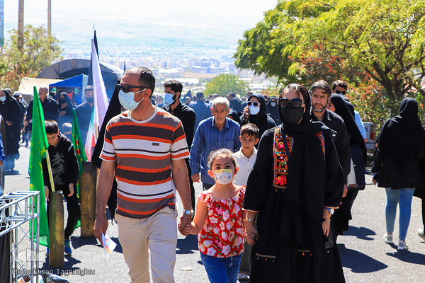 راهپیمایی جاماندگان اربعین در زنجان‎‎