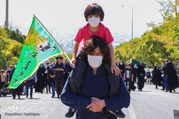 راهپیمایی جاماندگان اربعین در زنجان‎‎