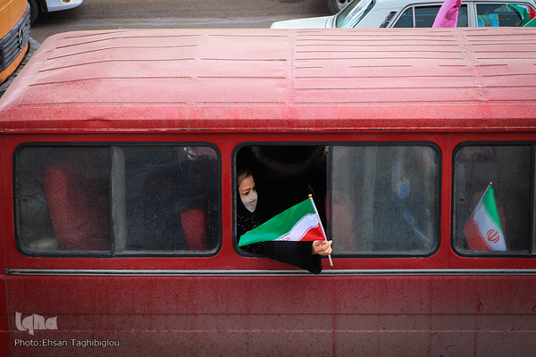 راهپیمایی خودرویی در زنجان