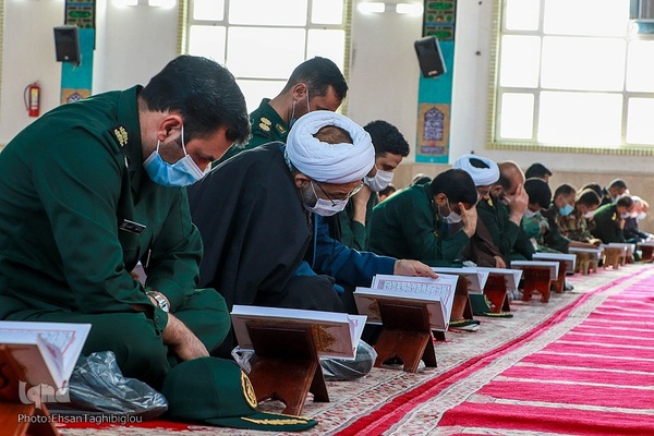 جمع خوانی قرآن توسط نیروهای مسلح در زنجان‎‎