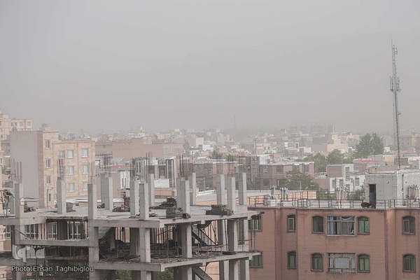 هجوم ریزگرد ها به زنجان‎‎