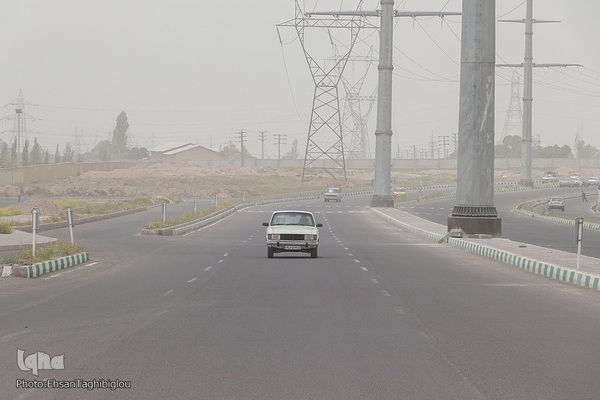 گرد و خاک شدید در زنجان‎‎