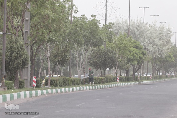 گرد و خاک شدید در زنجان‎‎