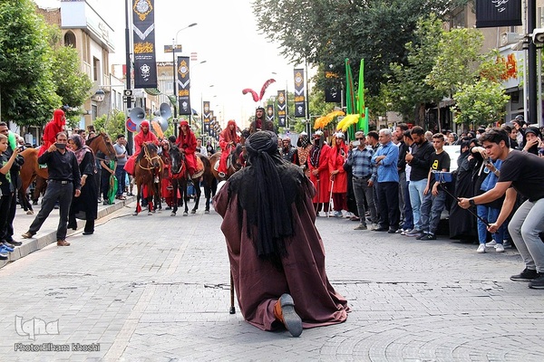 حرکت نمادین کاروان امام حسین (ع) در زنجان