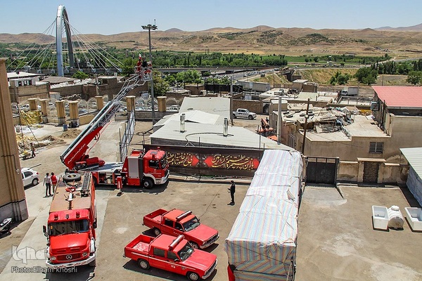 سیاه‌پوشان حسینیه اعظم زنجان