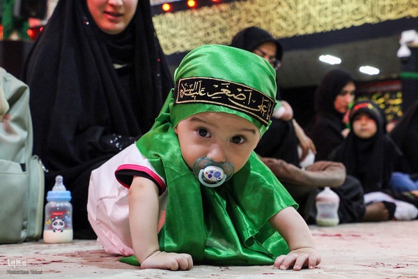 مراسم شیرخارگان حسینی در حسینیه اعظم زنجان