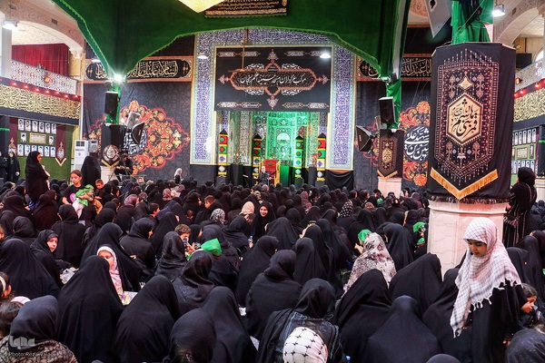 مراسم شیرخارگان حسینی در حسینیه اعظم زنجان