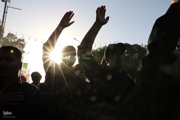 اجتماع بزرگ عزاداران در دسته حسینیه اعظم زنجان