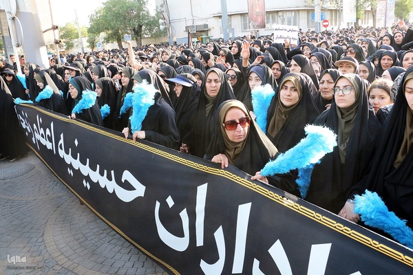 اجتماع بزرگ عزاداران در دسته حسینیه اعظم زنجان