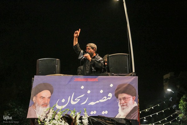 دسته عزاداری هیئت فاطمیون زنجان در شب عاشورا