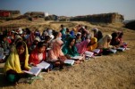 Immagini dei musulmani Rohingya sfollati tra Myanmar e Bangladesh