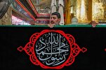 آستانہ علوی وفات پیامبر (ص) پر سیاہ پوش+ تصاویر
